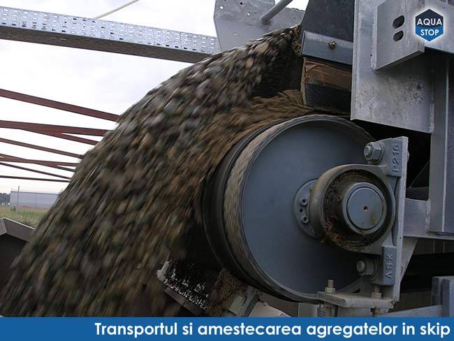 Transport Preamestecare Agregate In Skip