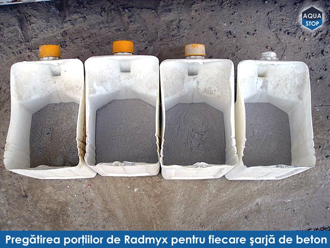 Portii De Aditiv Radmyx Pentru Hidroizolarea Fundatiei